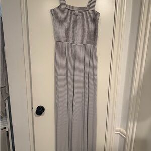 Striped Sleeveless Jumpsuit